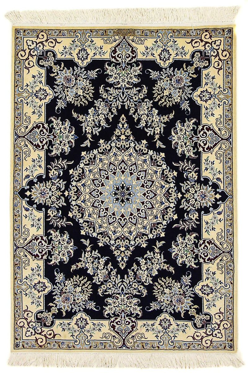Perser Rug - Nain - Premium - 140 x 100 cm - dark blue