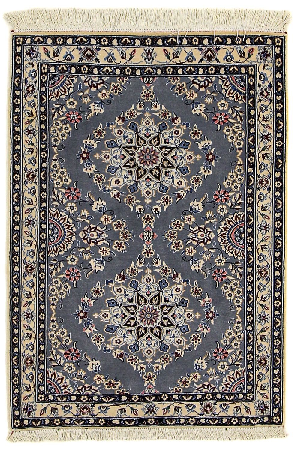 Perser Rug - Nain - Premium - 107 x 76 cm - grey