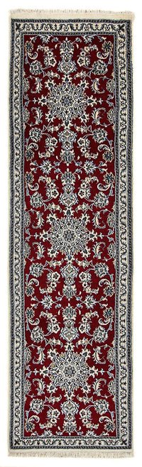 Runner Perser Rug - Nain - 290 x 82 cm - dark red