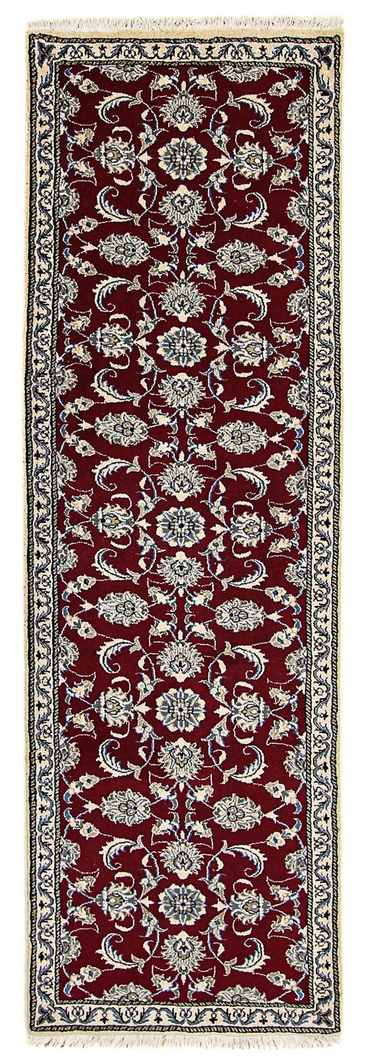 Runner Perser Rug - Nain - 265 x 80 cm - dark red