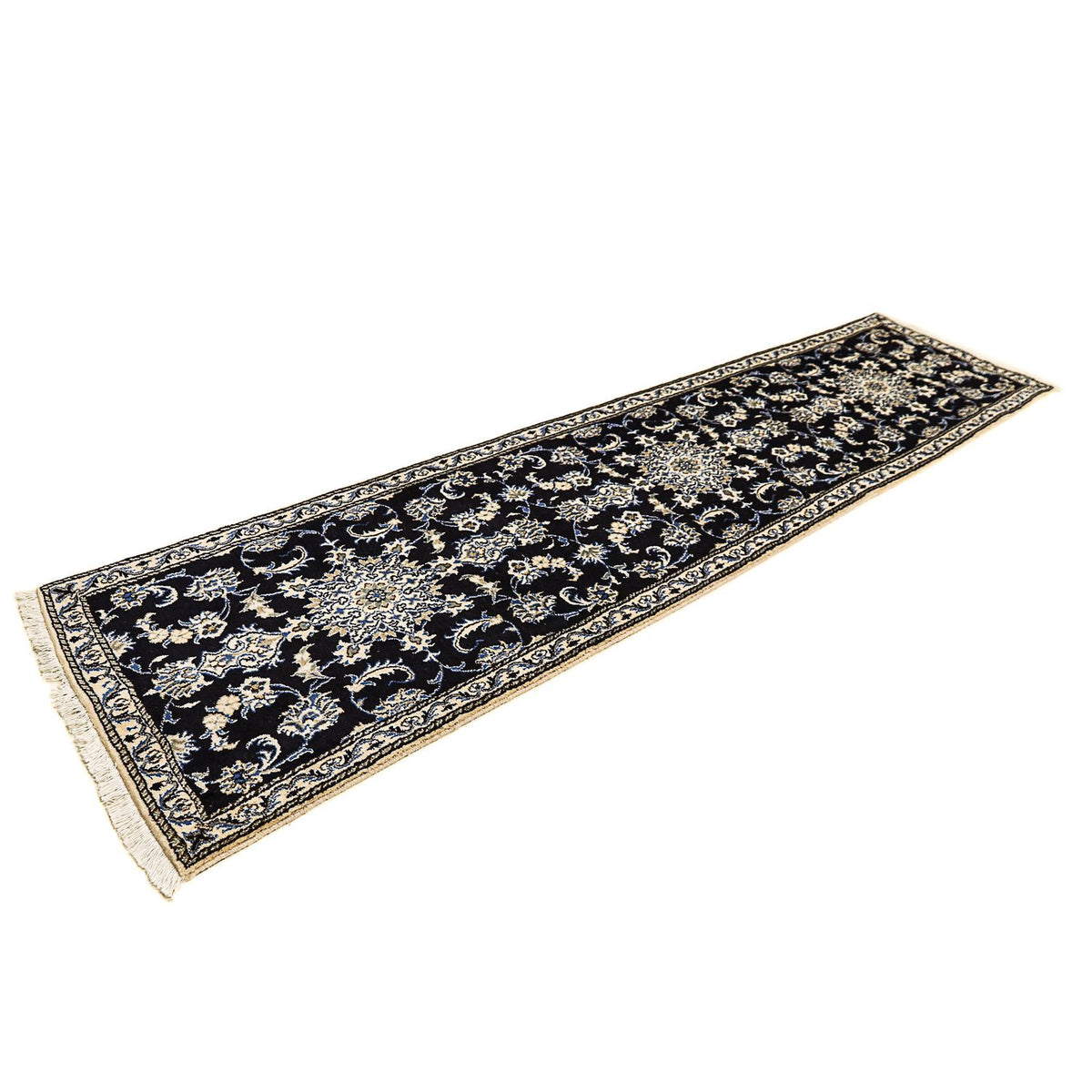 Runner Perser Rug - Nain - 310 x 78 cm - dark blue