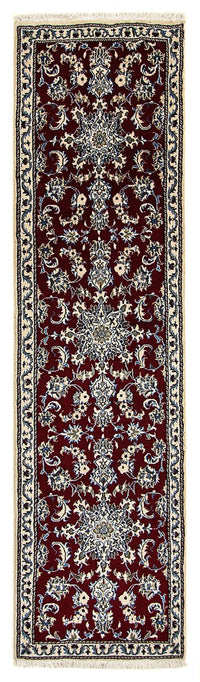 Runner Perser Rug - Nain - 283 x 78 cm - dark red