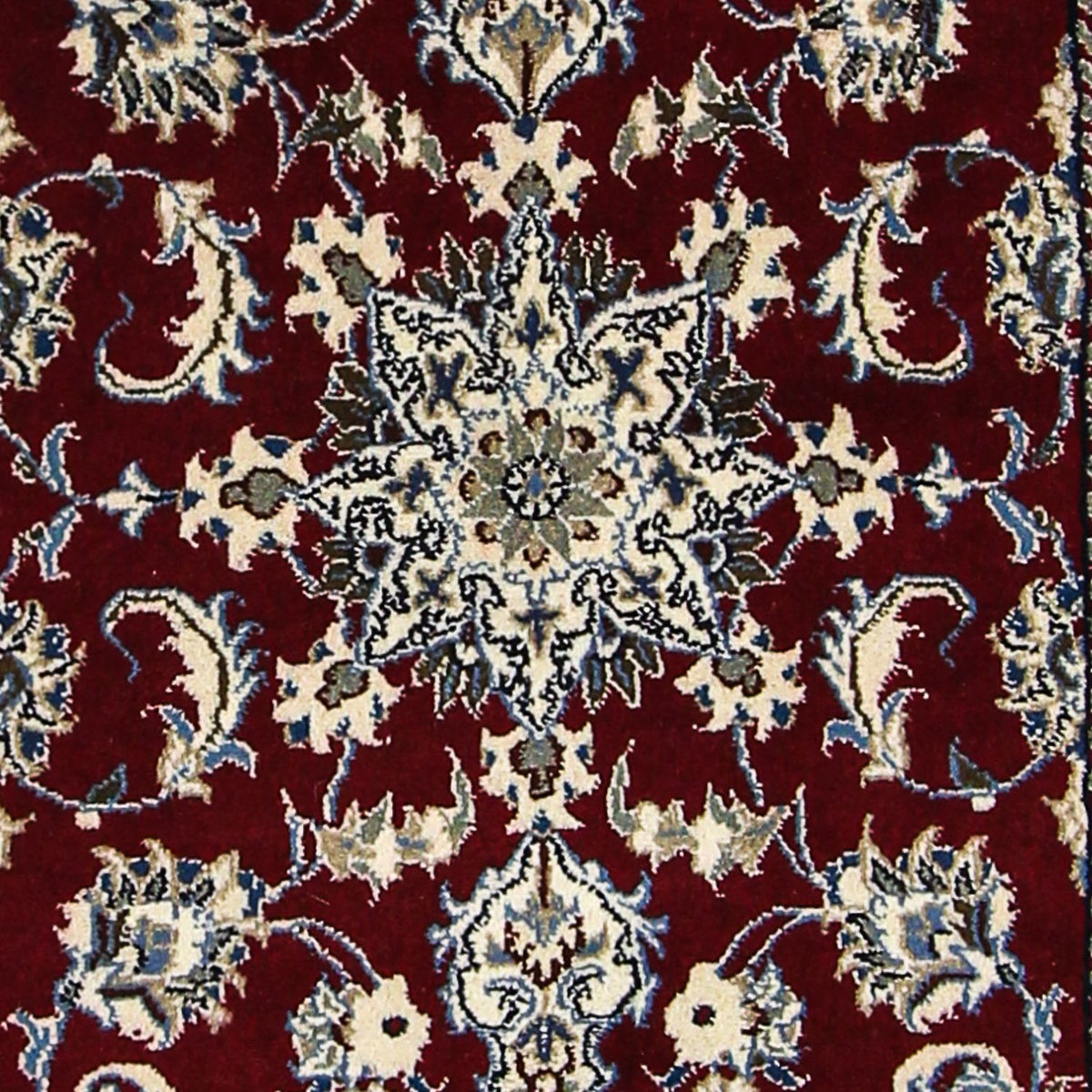 Runner Perser Rug - Nain - 283 x 78 cm - dark red