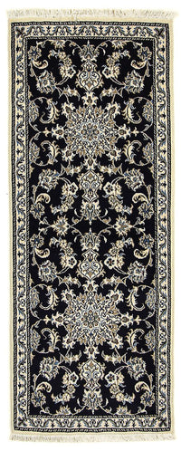 Runner Perser Rug - Nain - 192 x 78 cm - dark blue