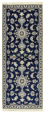 Runner Perser Rug - Nain - 195 x 77 cm - dark blue