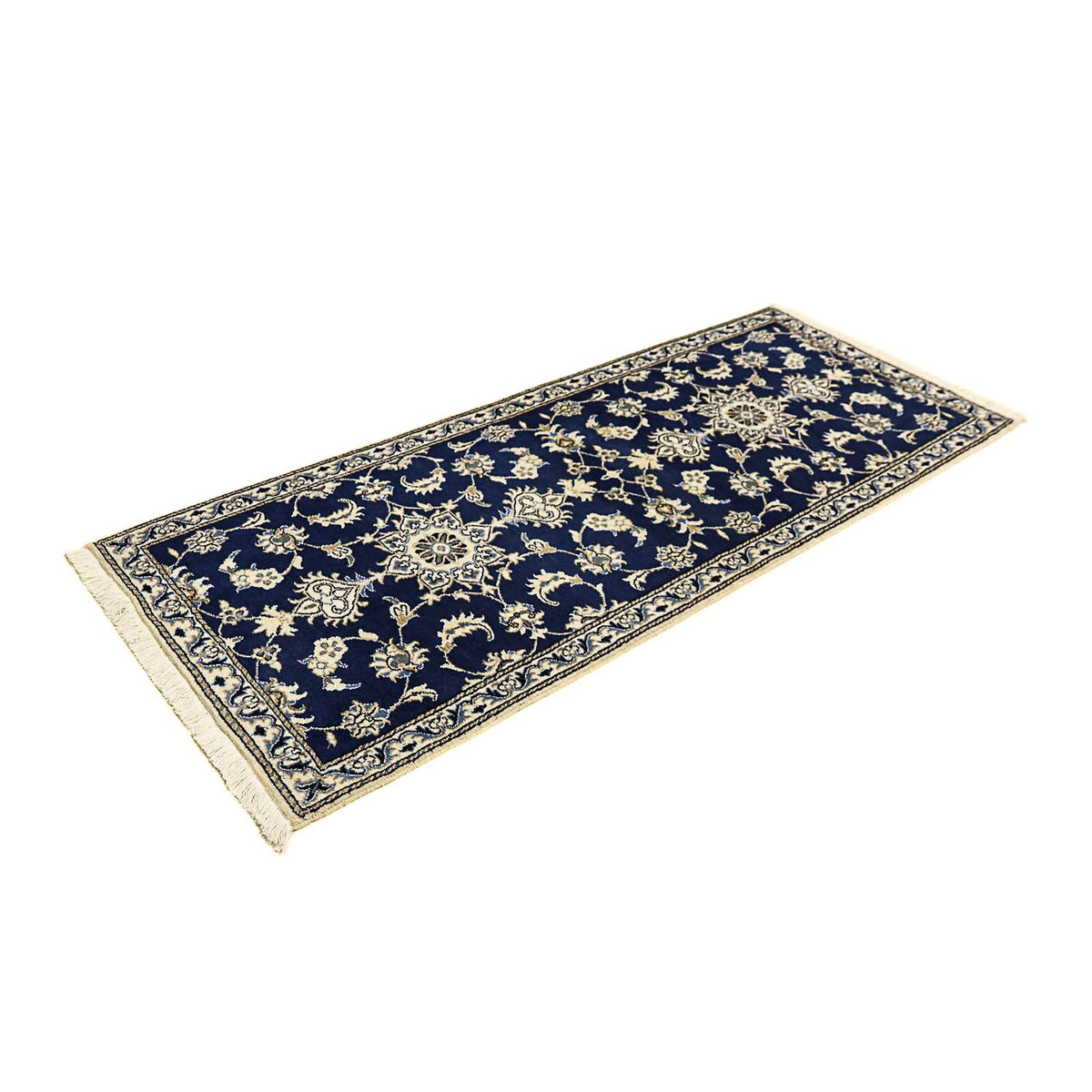Runner Perser Rug - Nain - 195 x 77 cm - dark blue