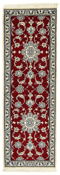 Runner Perser Rug - Nain - 188 x 60 cm - dark red