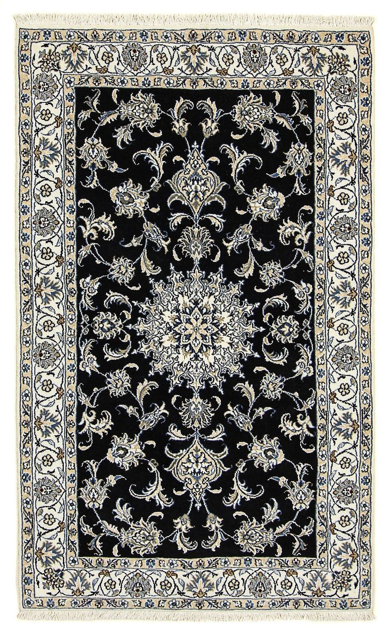 Perser Rug - Nain - 198 x 117 cm - dark blue