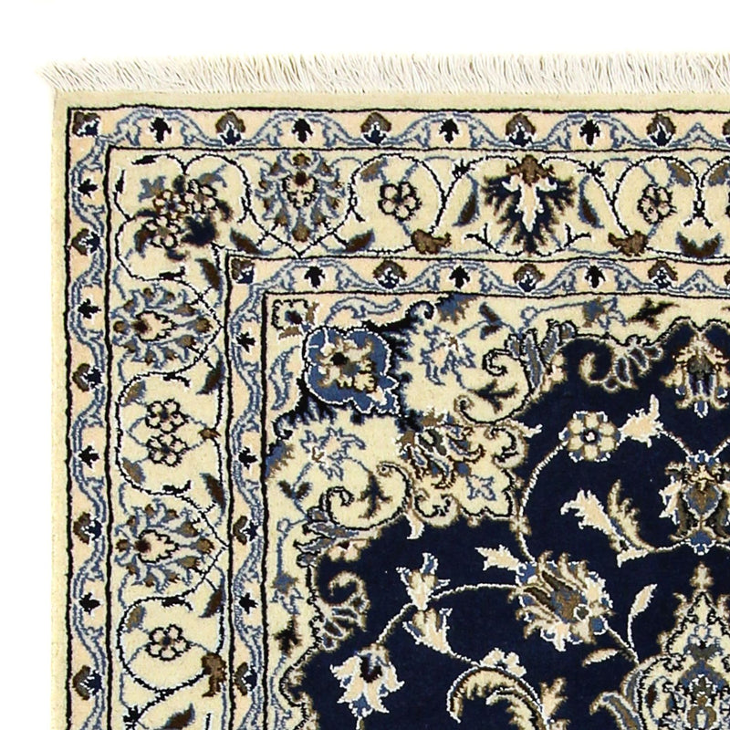 Perser Rug - Nain - 203 x 120 cm - dark blue