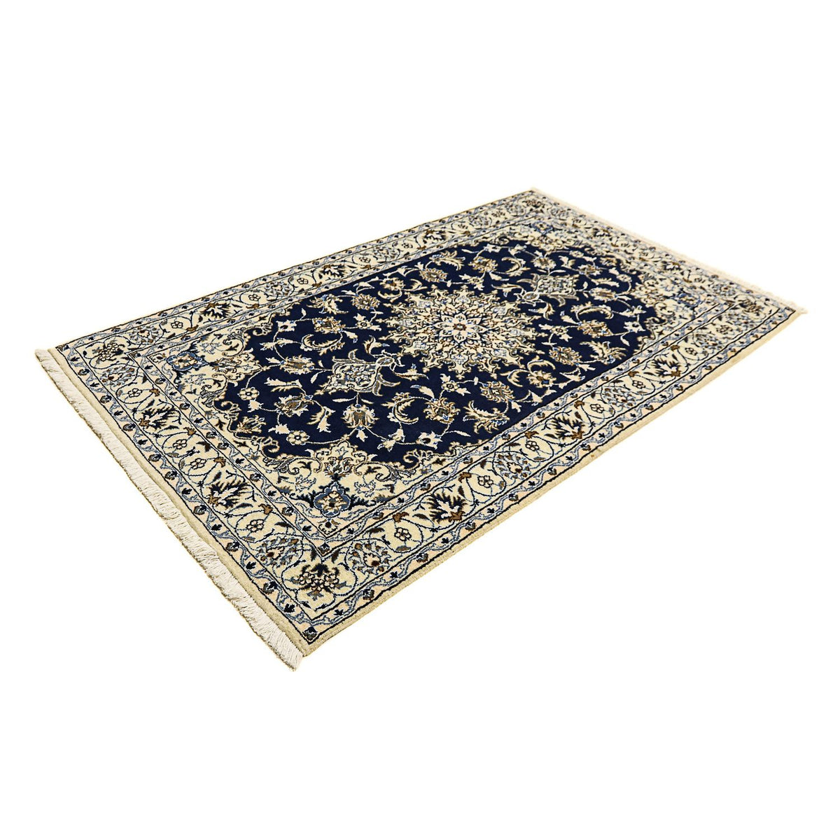 Perser Rug - Nain - 203 x 120 cm - dark blue