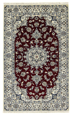 Perser Rug - Nain - 198 x 122 cm - dark red