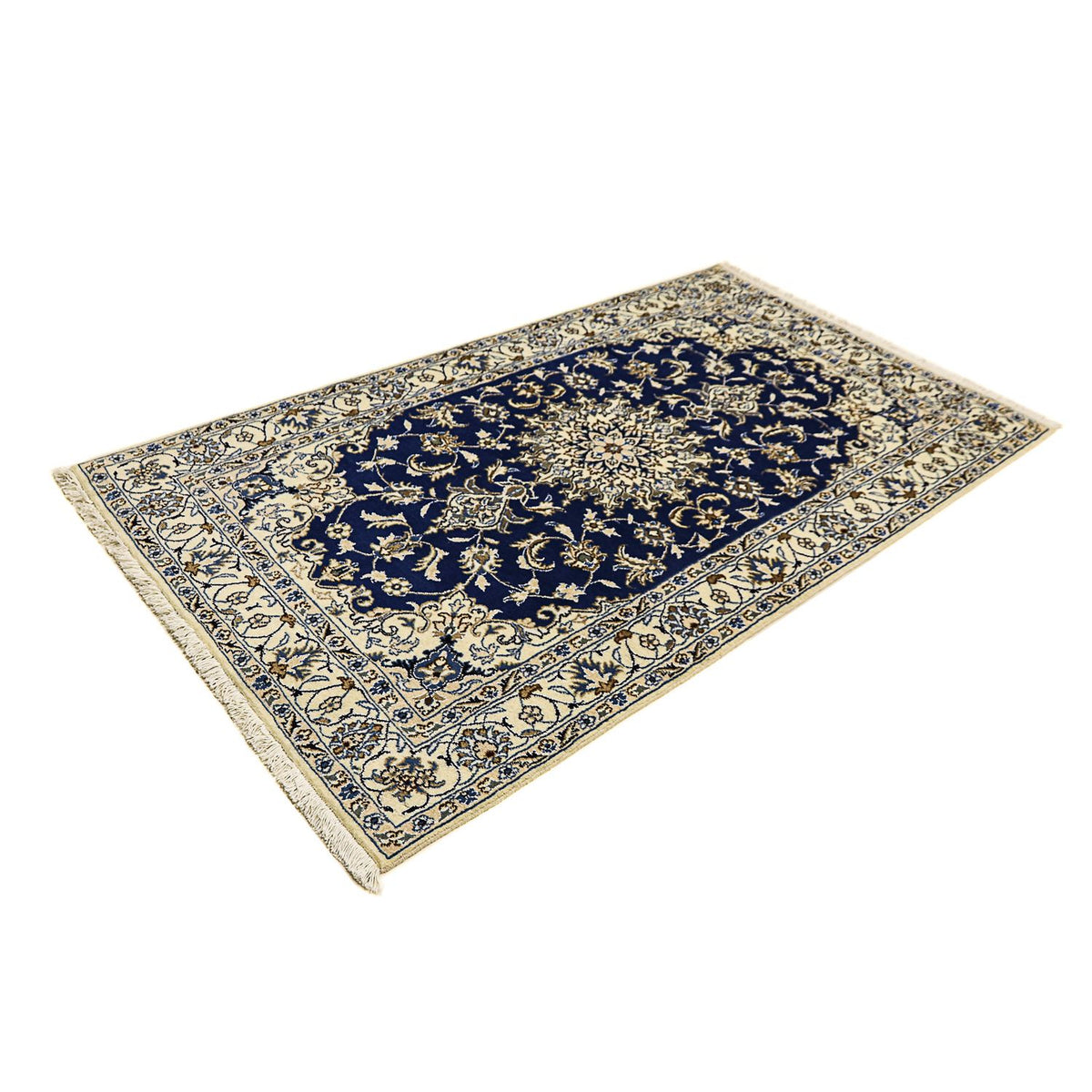 Perser Rug - Nain - 202 x 115 cm - dark blue