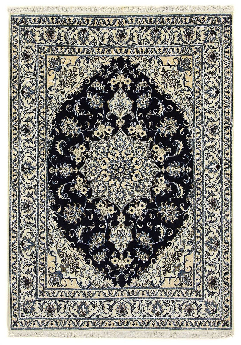 Perser Rug - Nain - 205 x 143 cm - dark blue