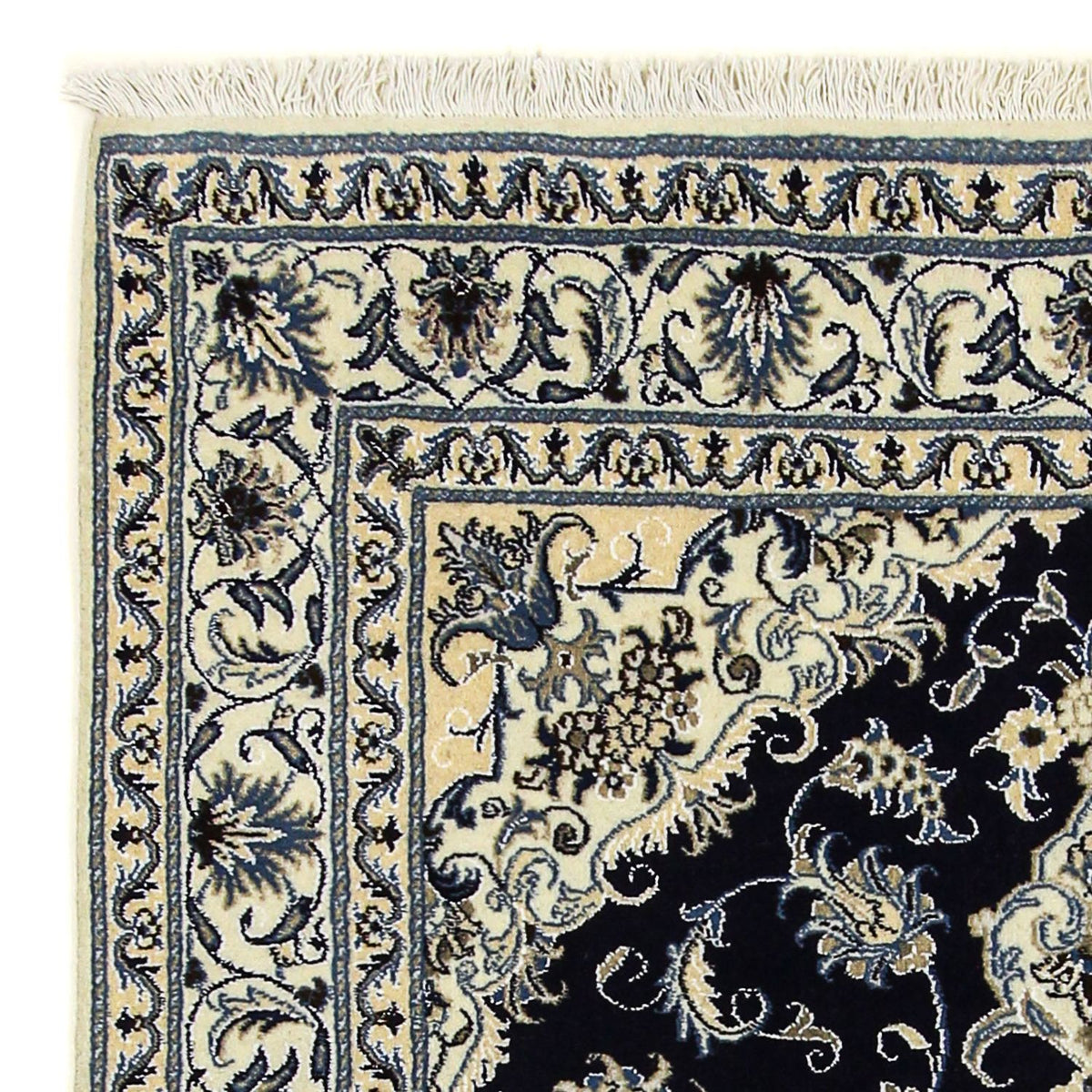 Perser Rug - Nain - 205 x 143 cm - dark blue