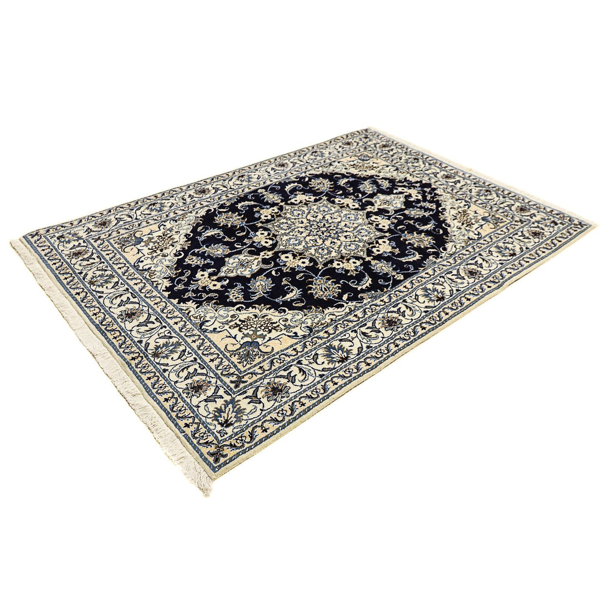Perser Rug - Nain - 205 x 143 cm - dark blue