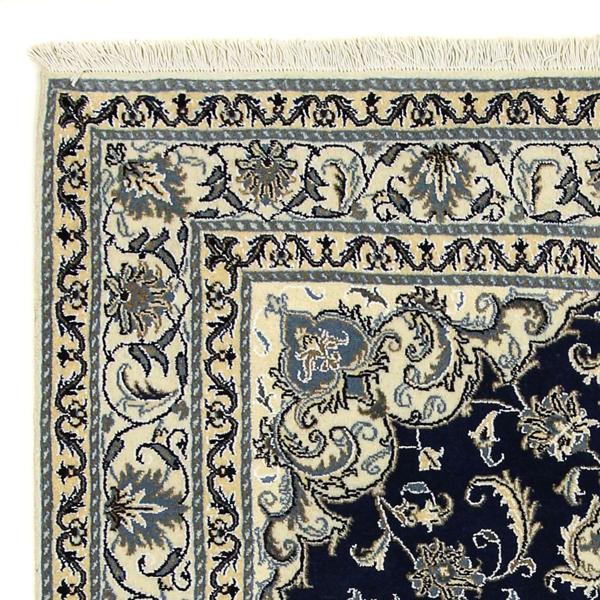 Perser Rug - Nain - 198 x 152 cm - dark blue