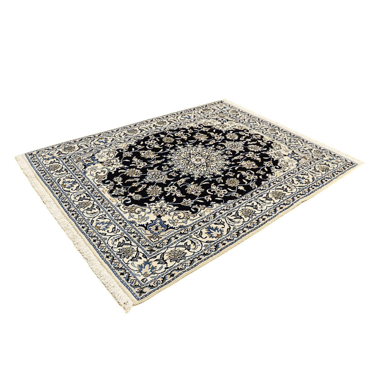 Perser Rug - Nain - 195 x 147 cm - dark blue