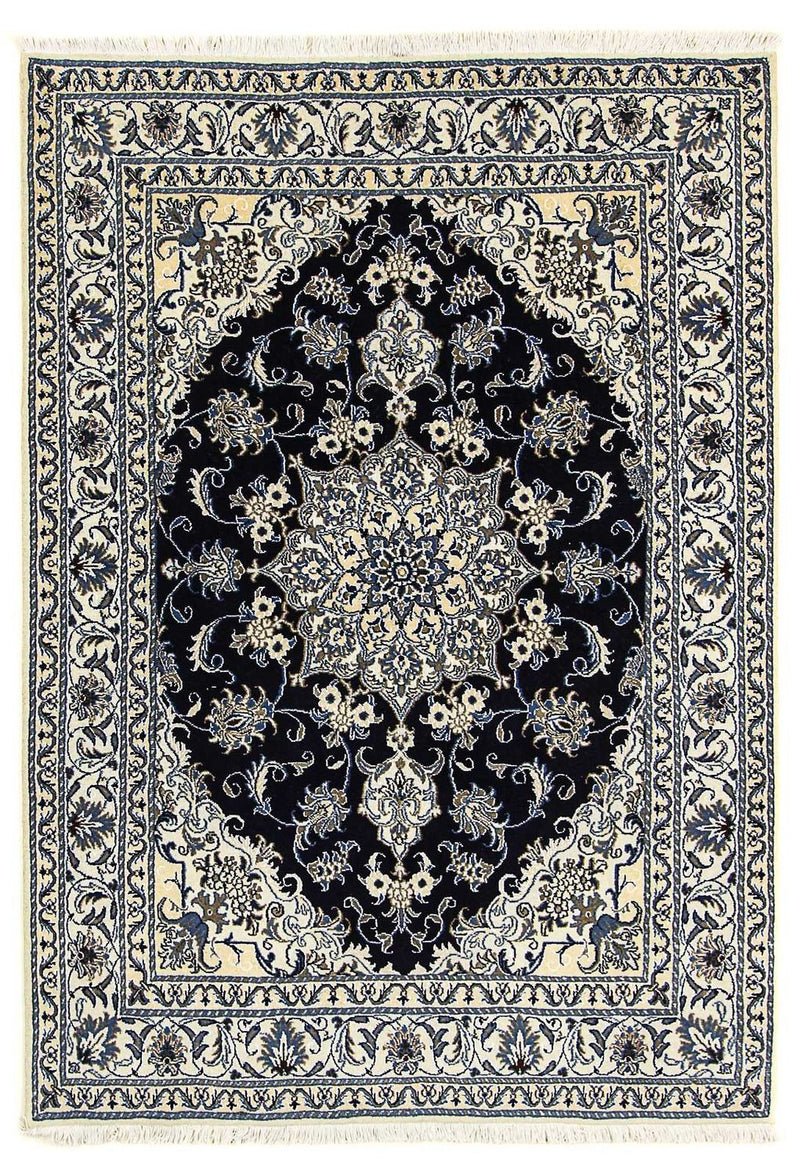 Perser Rug - Nain - 206 x 147 cm - dark blue