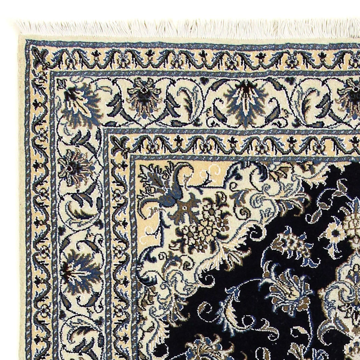 Perser Rug - Nain - 206 x 147 cm - dark blue