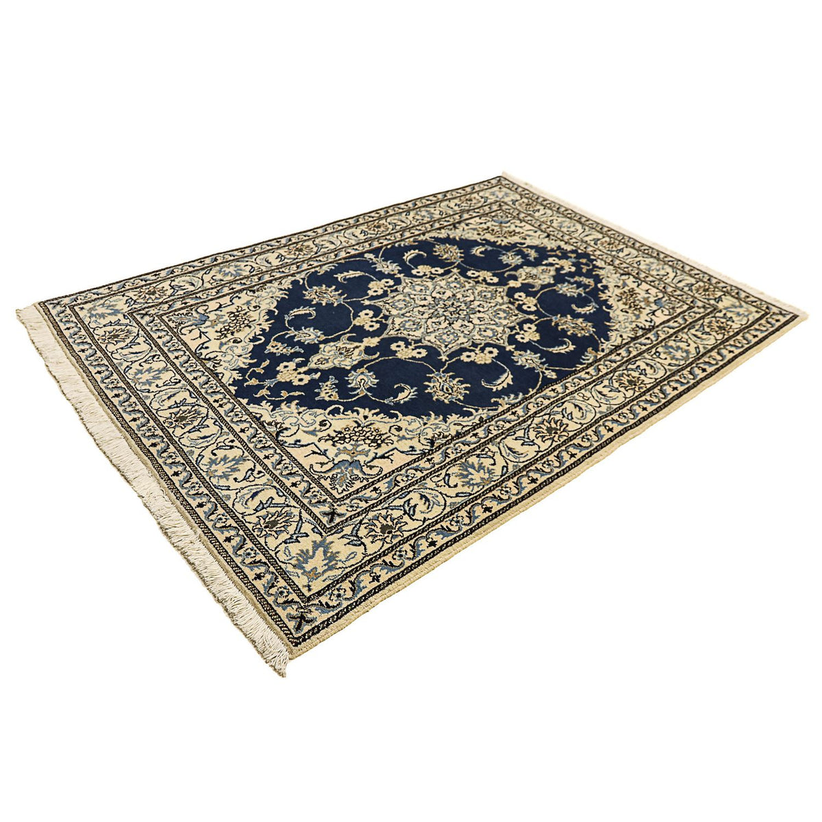 Perser Rug - Nain - 206 x 153 cm - dark blue