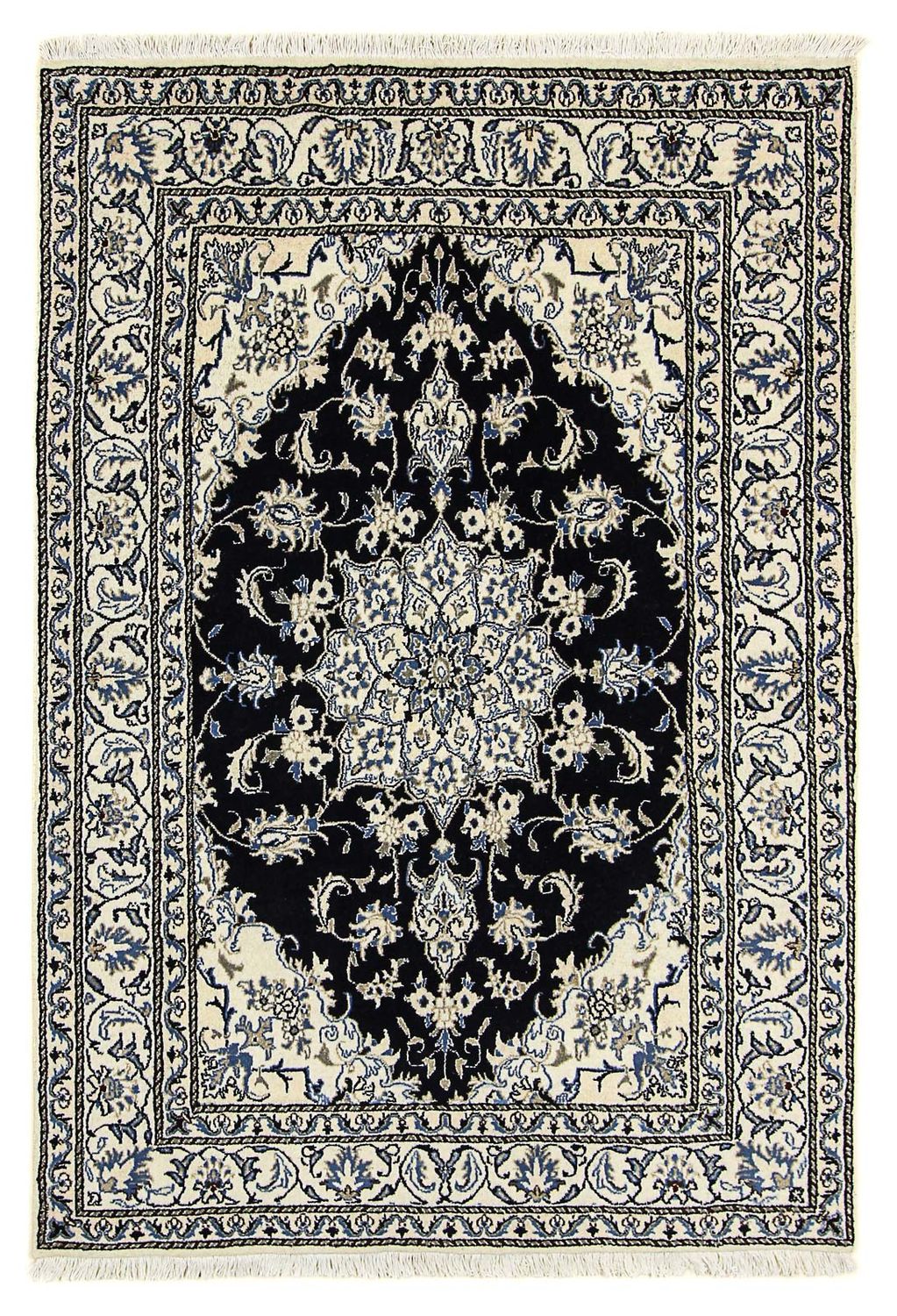 Perser Rug - Nain - 203 x 143 cm - dark blue