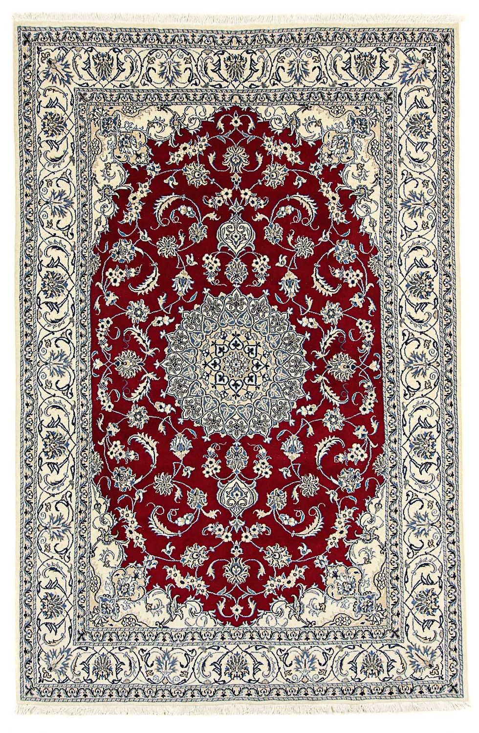 Perser Rug - Nain - 295 x 193 cm - dark red