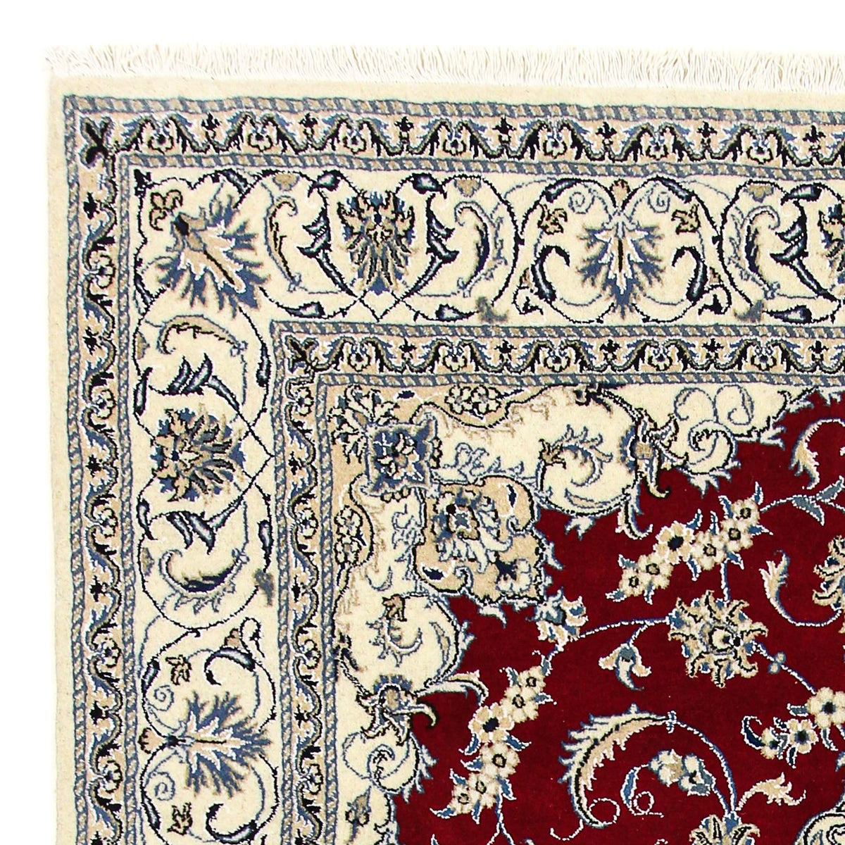 Perser Rug - Nain - 295 x 193 cm - dark red