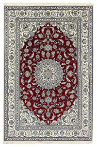 Perser Rug - Nain - 297 x 200 cm - dark red