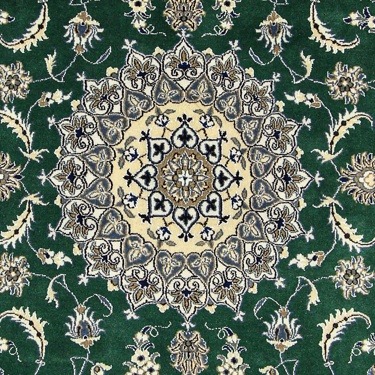 Perser Rug - Nain - 286 x 200 cm - dark green