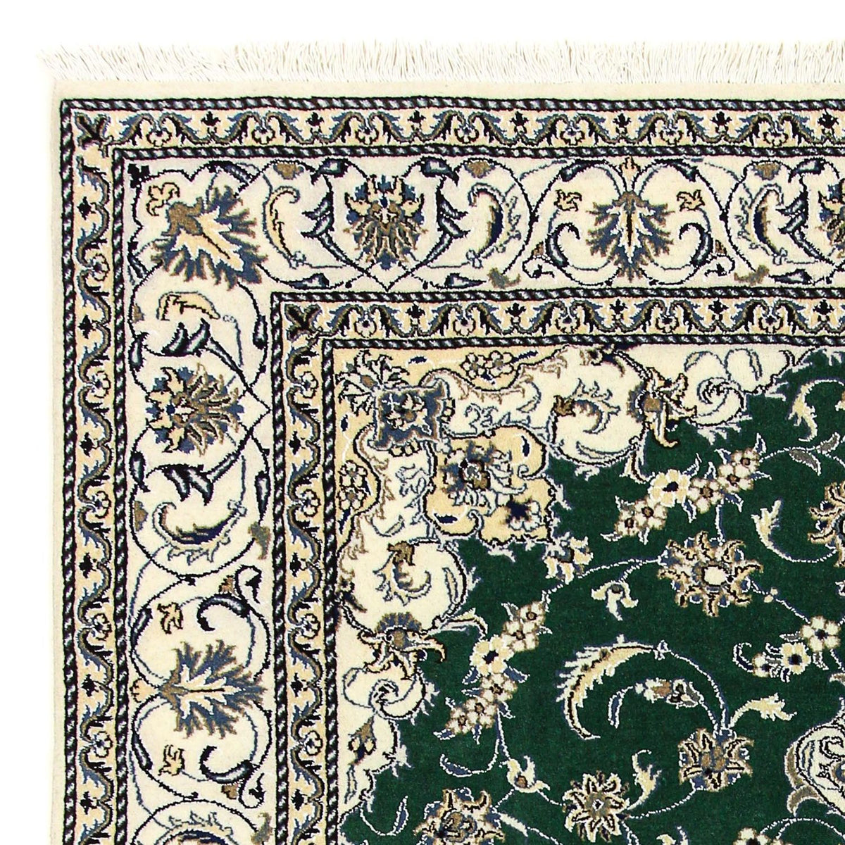 Perser Rug - Nain - 286 x 200 cm - dark green