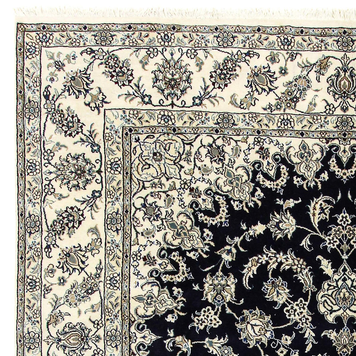 Perser Rug - Nain - 343 x 251 cm - dark blue