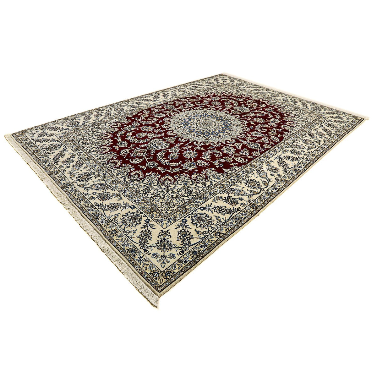 Perser Rug - Nain - 346 x 246 cm - dark red