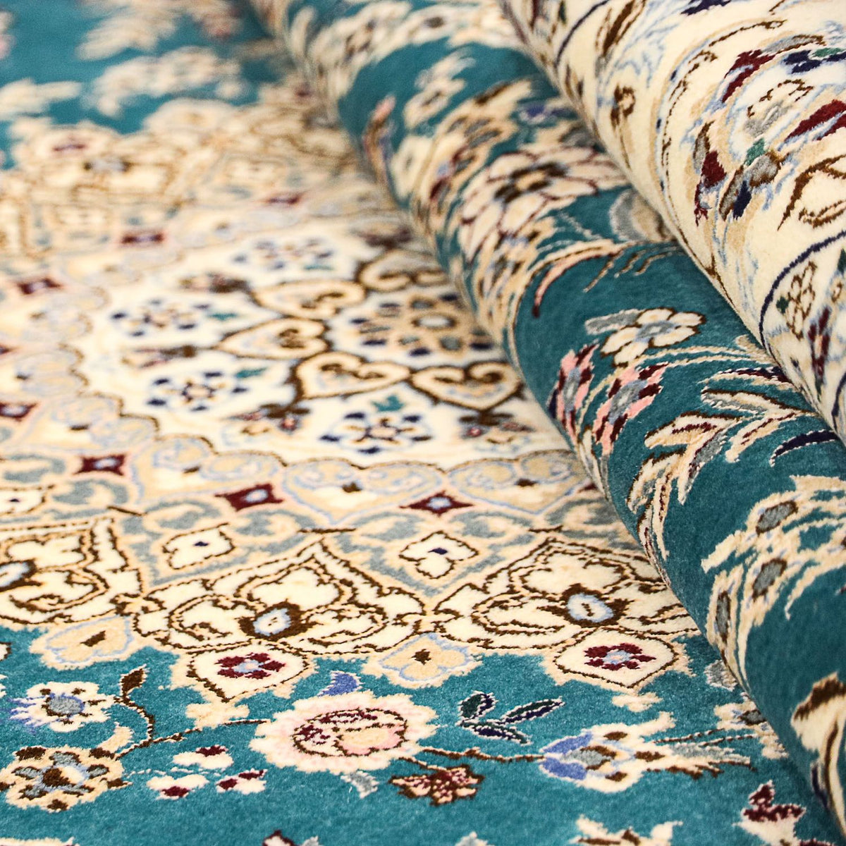 Perser Rug - Nain - Premium - 234 x 156 cm - dark blue