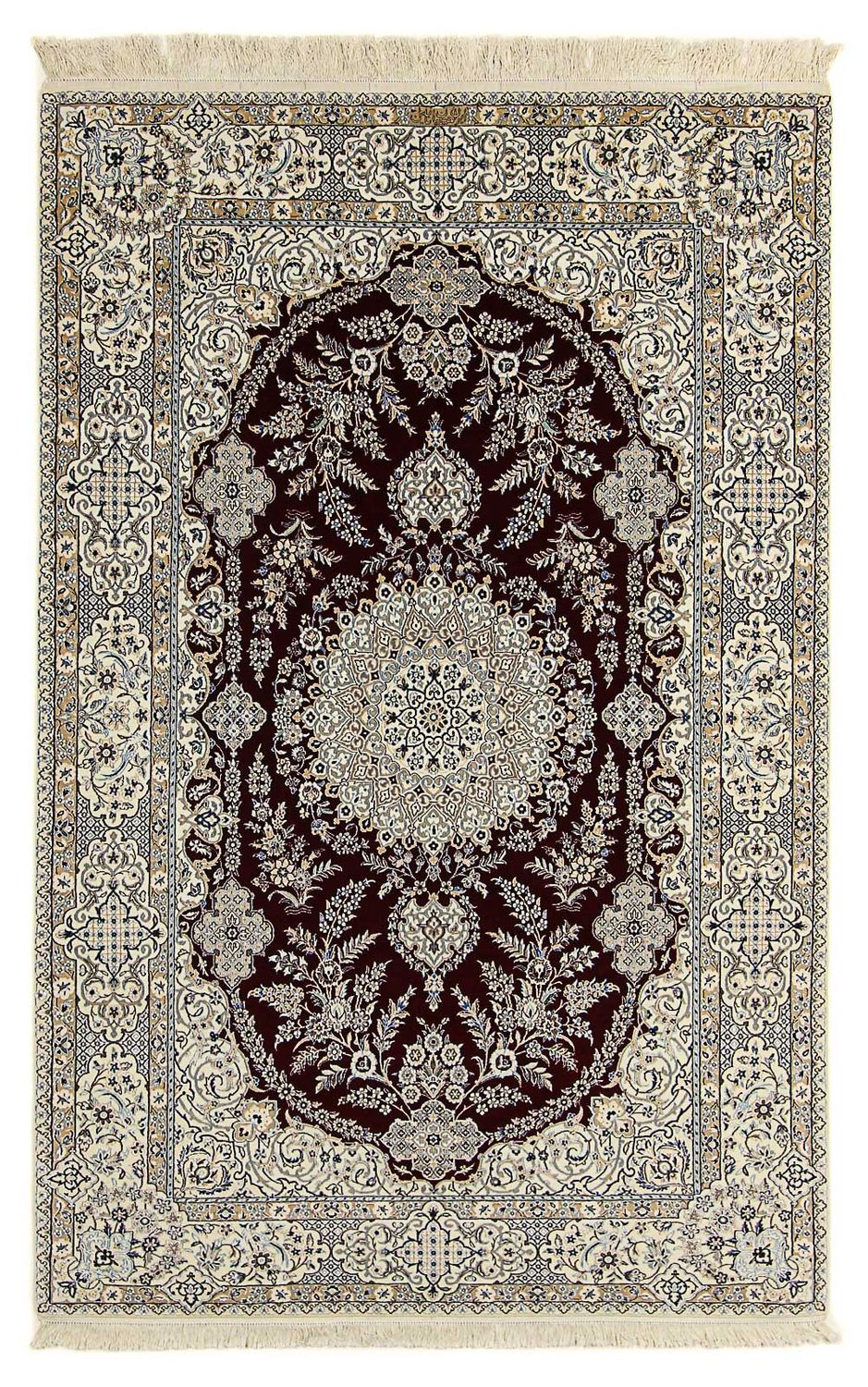 Perser Rug - Nain - Premium - 245 x 151 cm - dark blue