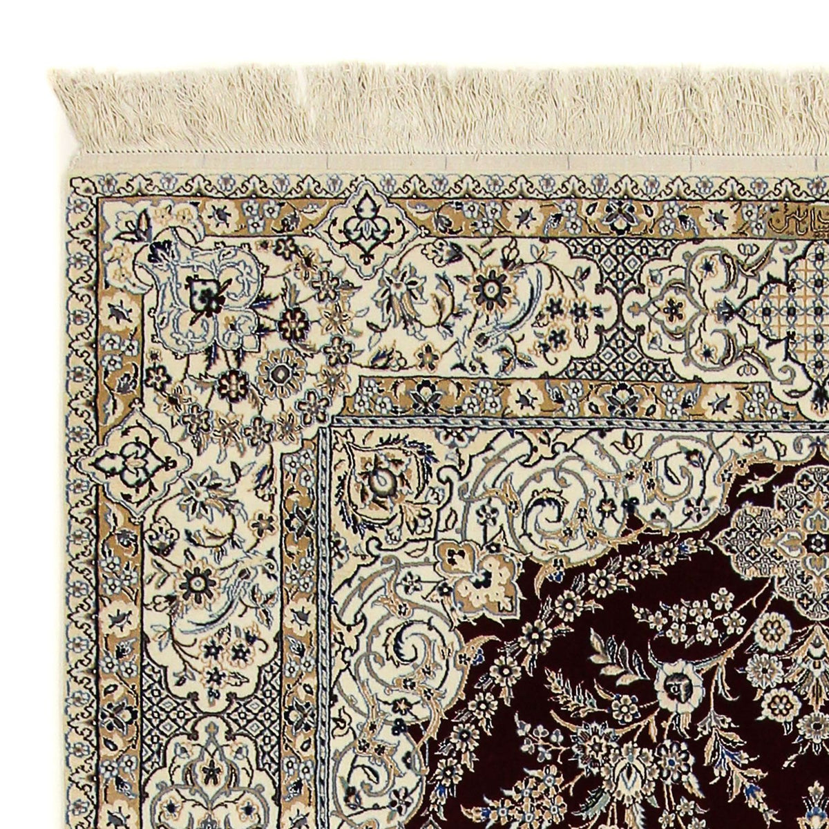 Perser Rug - Nain - Premium - 245 x 151 cm - dark blue