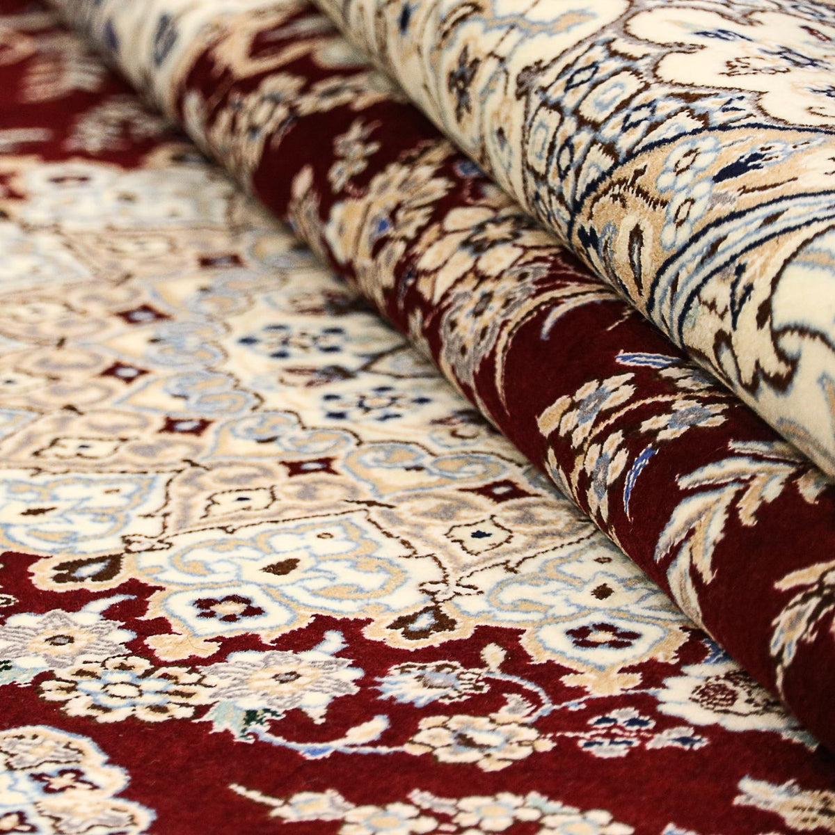 Perser Rug - Nain - Premium - 245 x 151 cm - dark blue