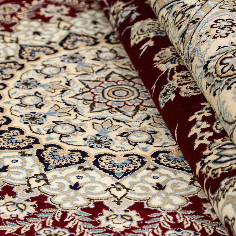 Perser Rug - Nain - Premium square  - 207 x 206 cm - dark red