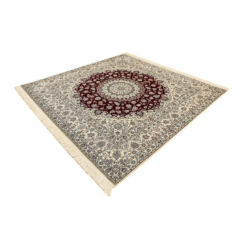Perser Rug - Nain - Premium square  - 207 x 206 cm - dark red