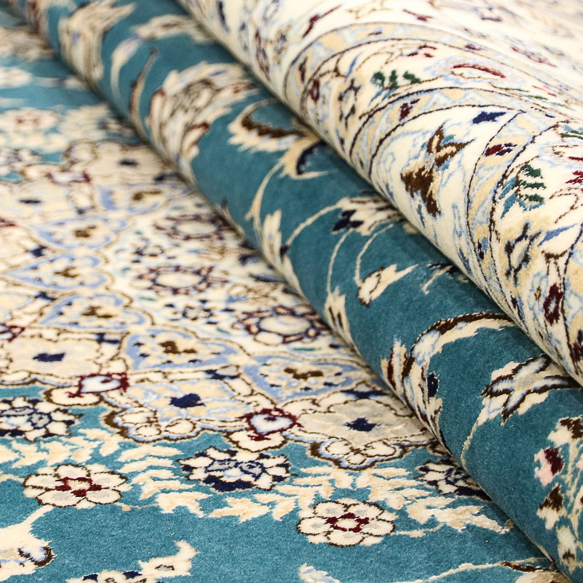 Perser Rug - Nain - Premium - 244 x 200 cm - dark blue