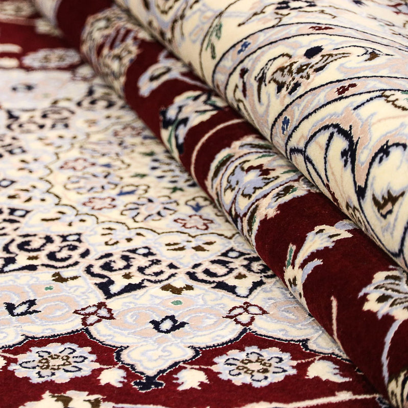 Perser Rug - Nain - Premium - 298 x 201 cm - dark red