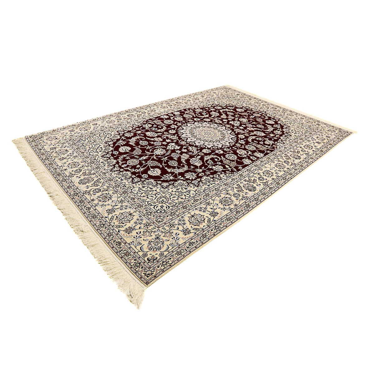 Perser Rug - Nain - Premium - 298 x 201 cm - dark red