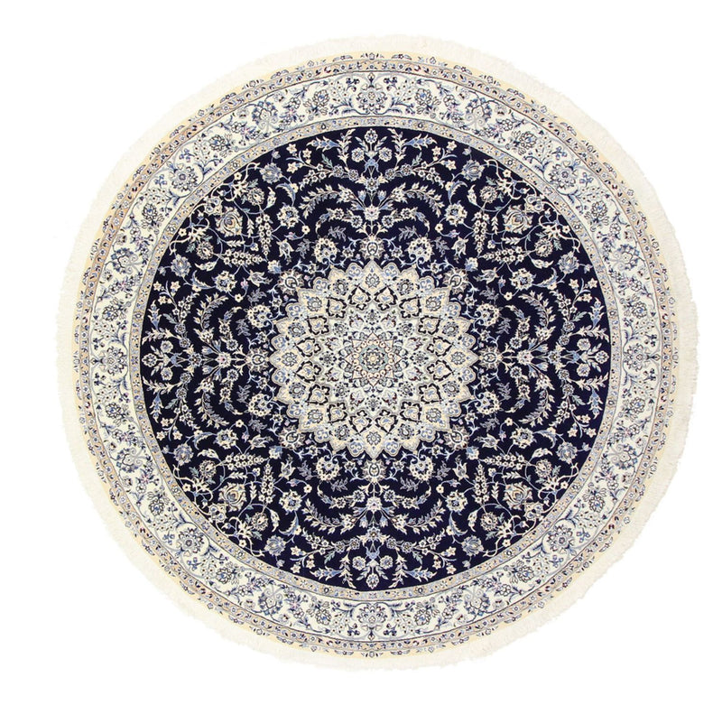 Perser Rug - Nain - Royal round  - 260 x 260 cm - dark blue