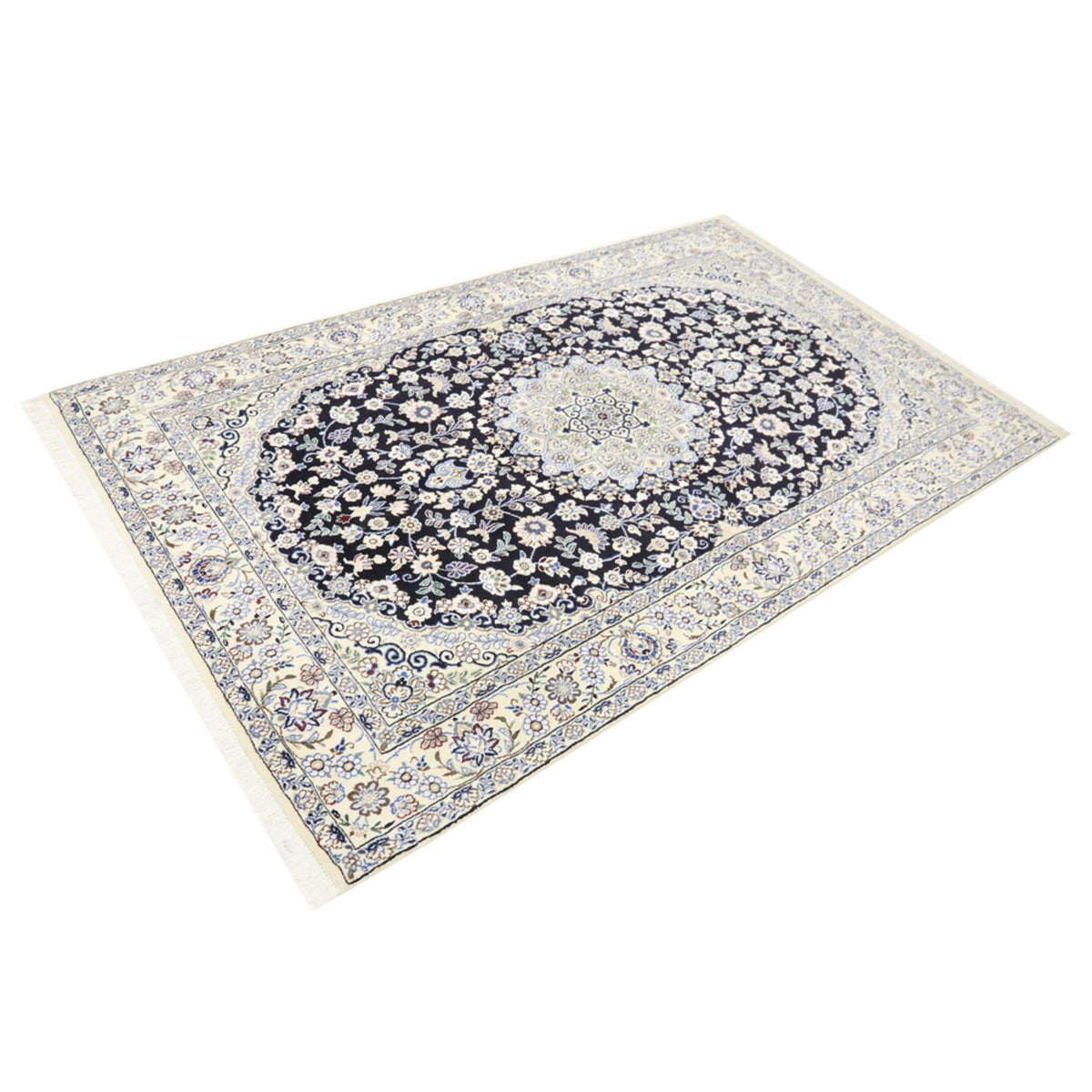 Perser Rug - Nain - Royal - 202 x 130 cm - dark blue