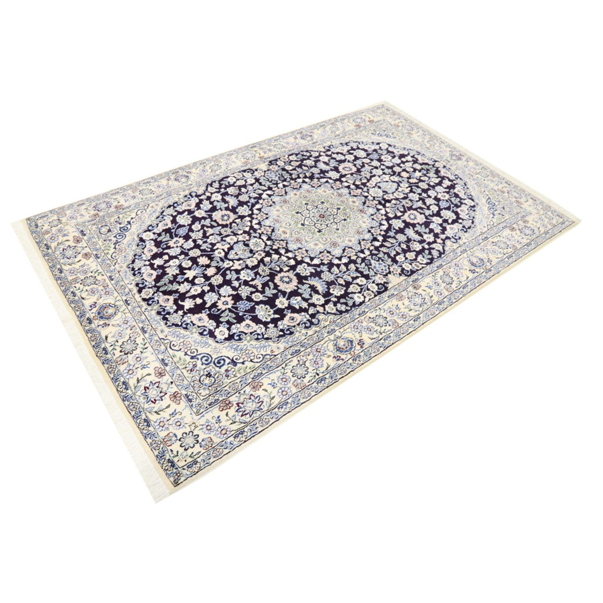 Perser Rug - Nain - Royal - 204 x 128 cm - dark blue