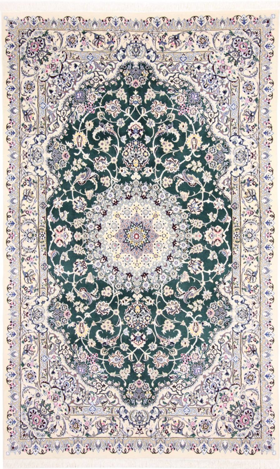 Perser Rug - Nain - Royal - 257 x 158 cm - green