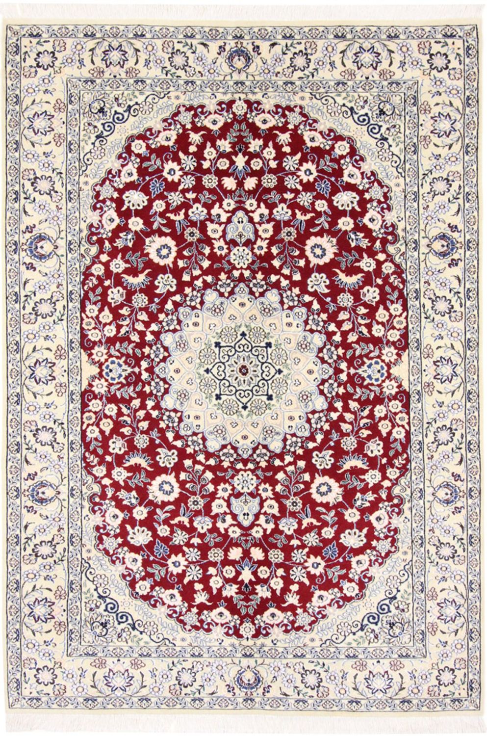 Perser Rug - Nain - Royal - 218 x 156 cm - red