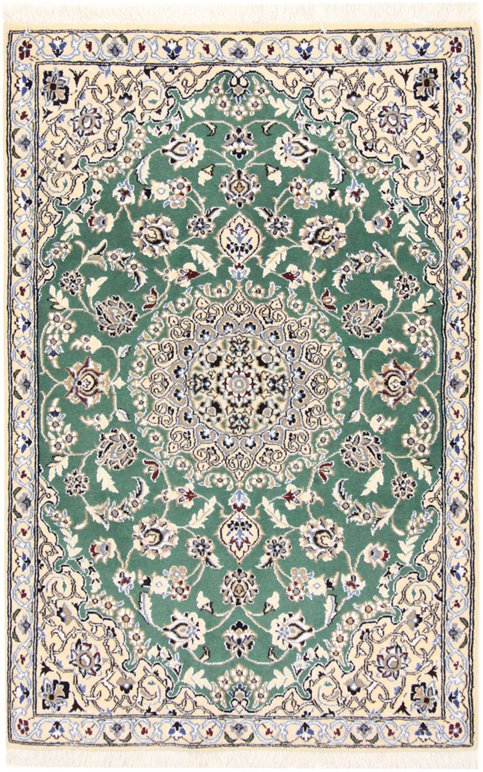 Perser Rug - Nain - Royal - 137 x 88 cm - green