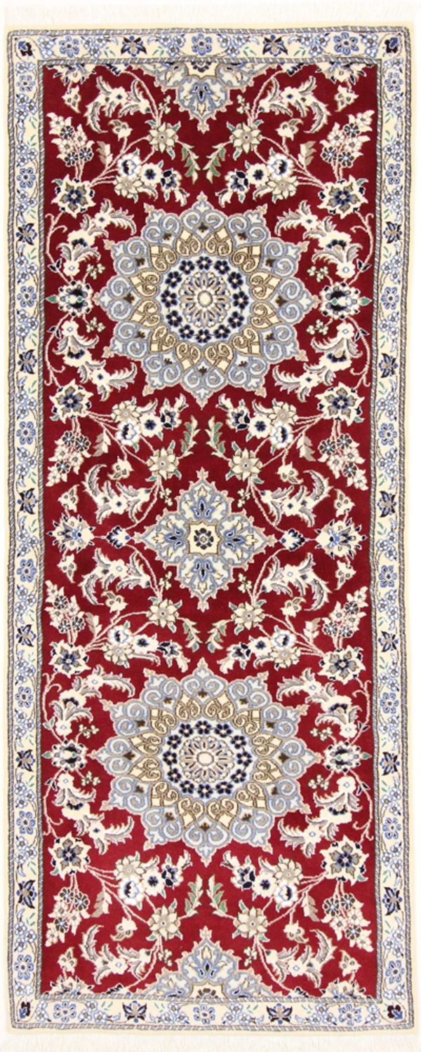 Runner Perser Rug - Nain - Royal - 203 x 81 cm - red