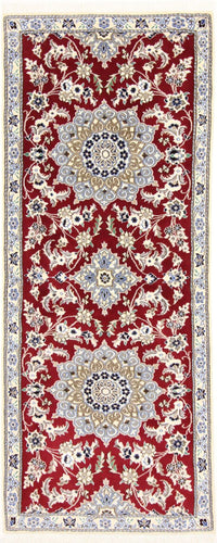 Runner Perser Rug - Nain - Royal - 203 x 81 cm - red