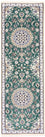 Runner Perser Rug - Nain - Royal - 200 x 60 cm - green